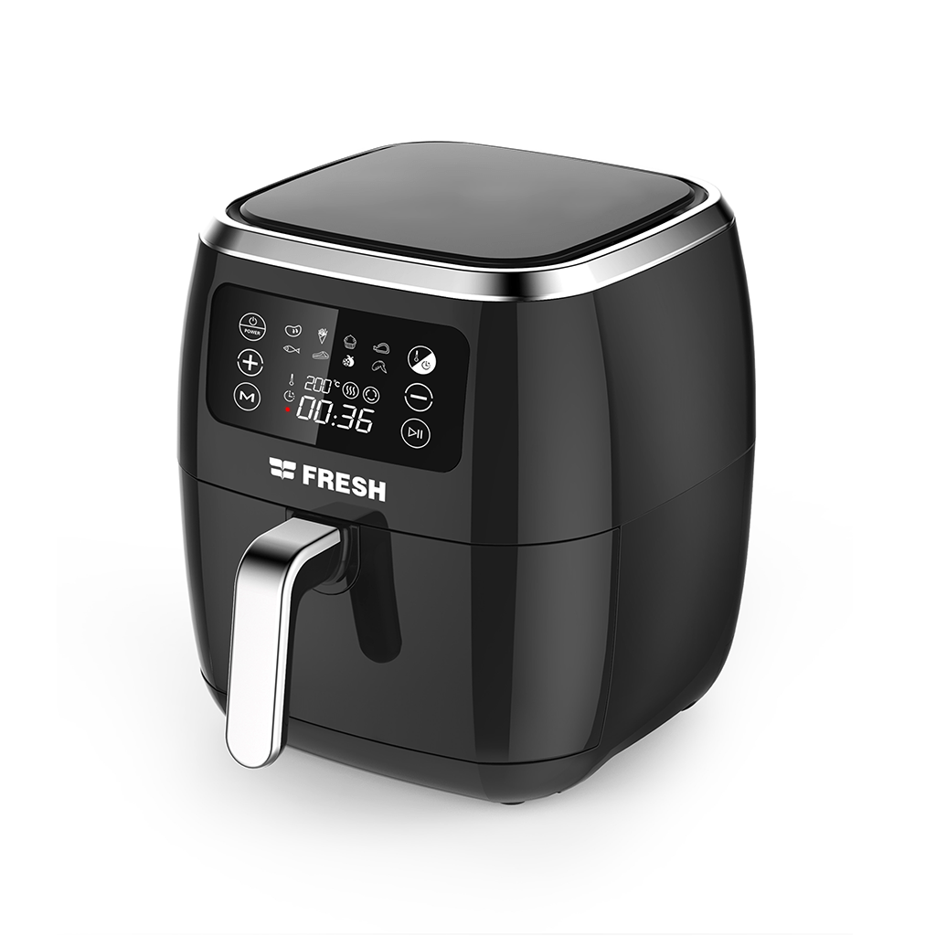(17864) قلايه هوائيه فريش 7 لتر 1800 وات ديجتال  اسود   XLARGE