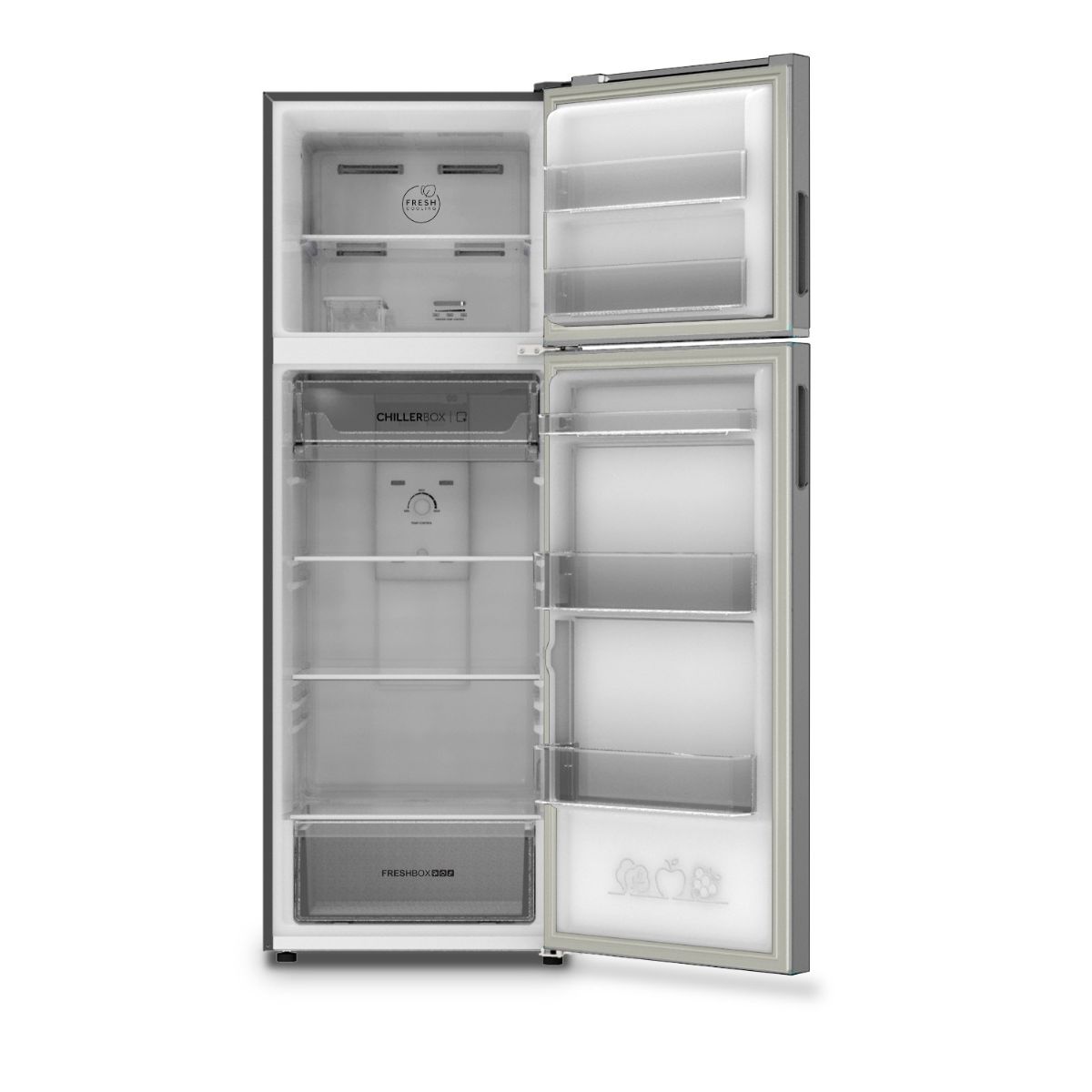ثلاجه هاير 357 لتر انفرتر ستانلس HRF-380TMSM