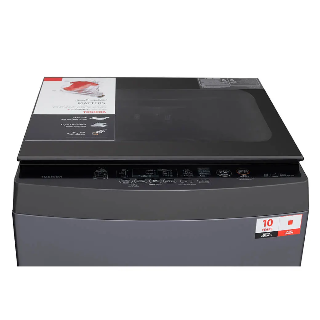 غساله ملابس توشيبا توب 11 ك موراندي جراي ميراكو  AW-UK1100HUPEG (MK)