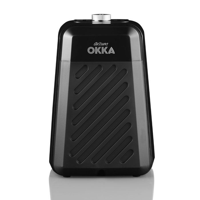 ( OK0026-K ) ماكينه قهوه تركي اوكا ريتش برو اسود - فضي OKKA RICH PRO