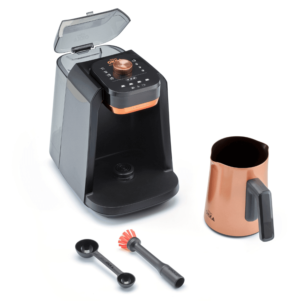 ماكينه قهوه تركي اوكا ريتش برو بلاس اسود - نحاسي OKKA RICH PRO PLUS OK0038-0400
