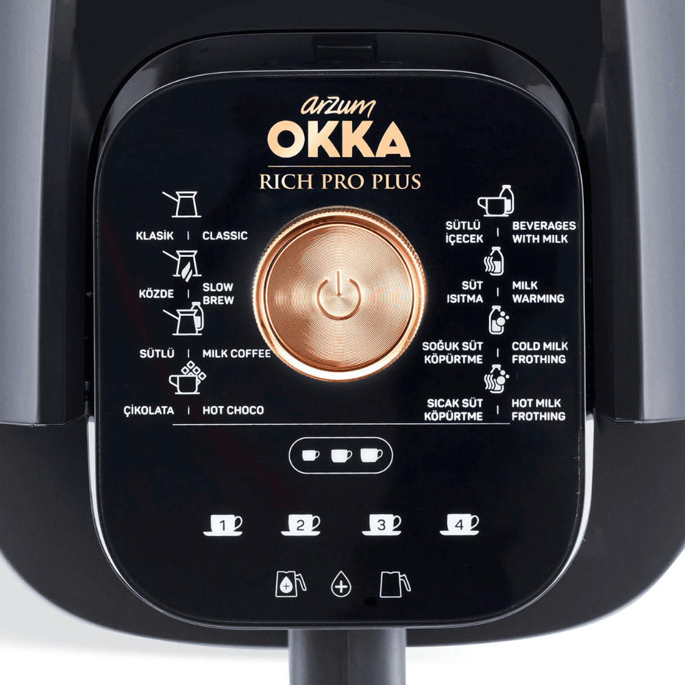 ماكينه قهوه تركي اوكا ريتش برو بلاس اسود - نحاسي OKKA RICH PRO PLUS OK0038-0400