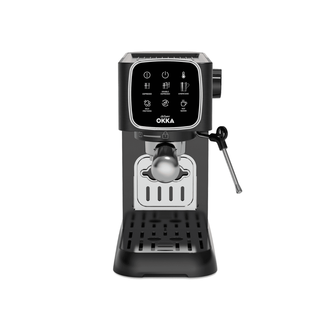 ماكينه قهوه اوكا اسبريسو سولو فضي ثلاثيه  okka-solo ok0034-0500
