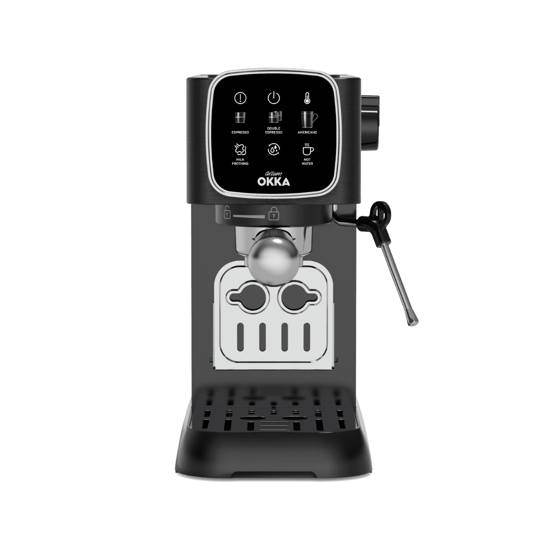 ماكينه قهوه اوكا اسبريسو سولو فضي ثلاثيه  okka-solo ok0034-0500