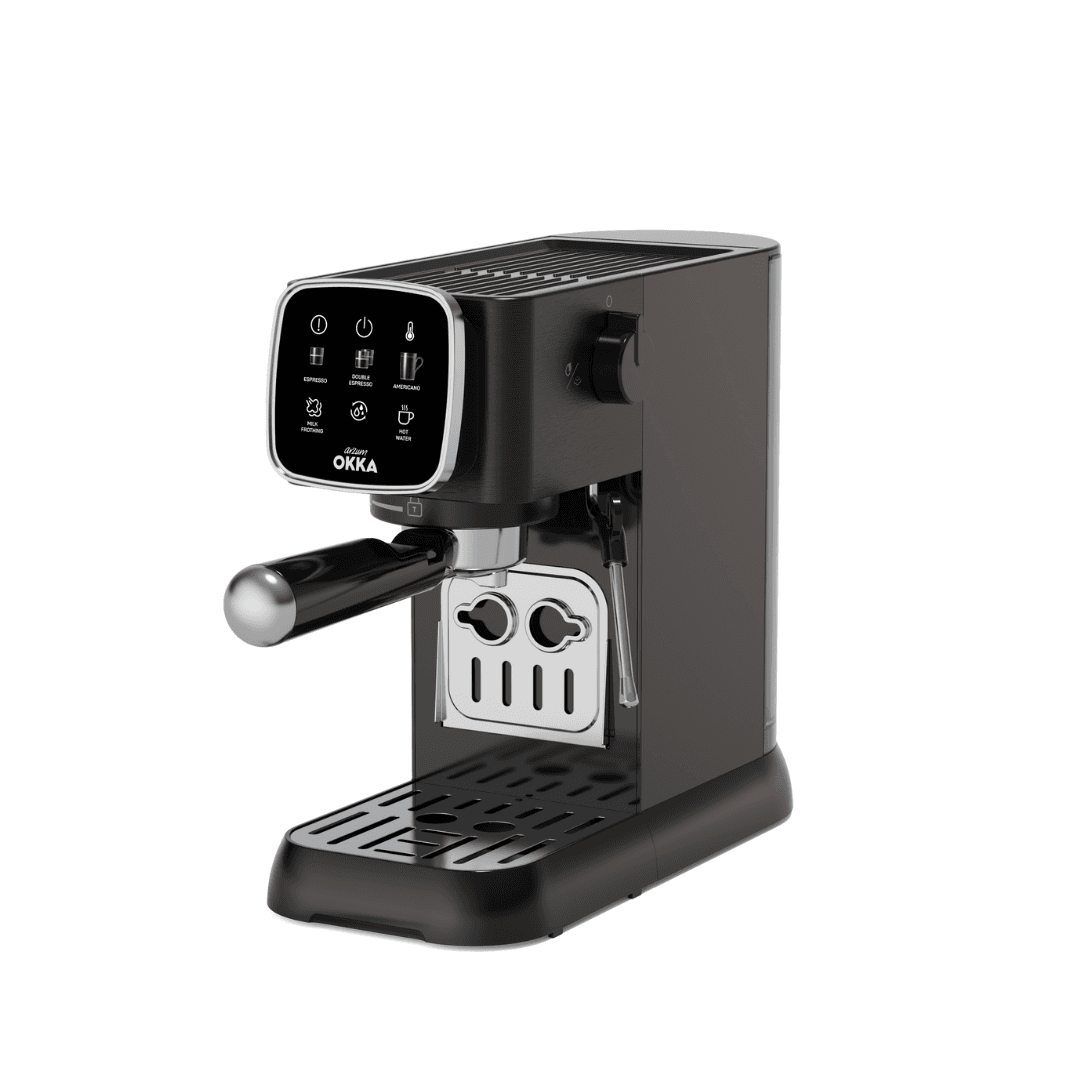 ماكينه قهوه اوكا اسبريسو سولو فضي ثلاثيه  okka-solo ok0034-0500