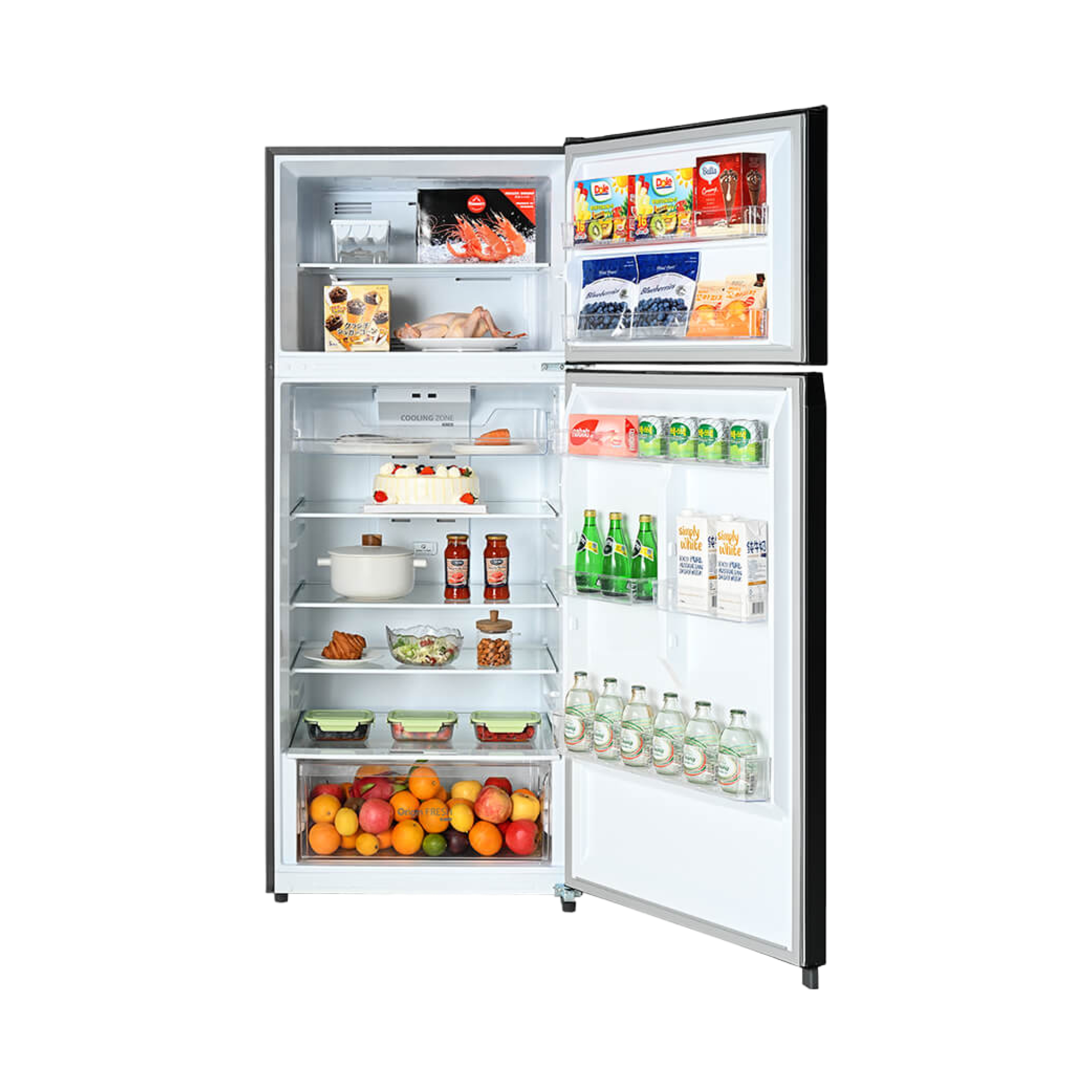 ثلاجه توشيبا 535 لتر انفرتر ستانلس GR-RT702WE-PMN(57)