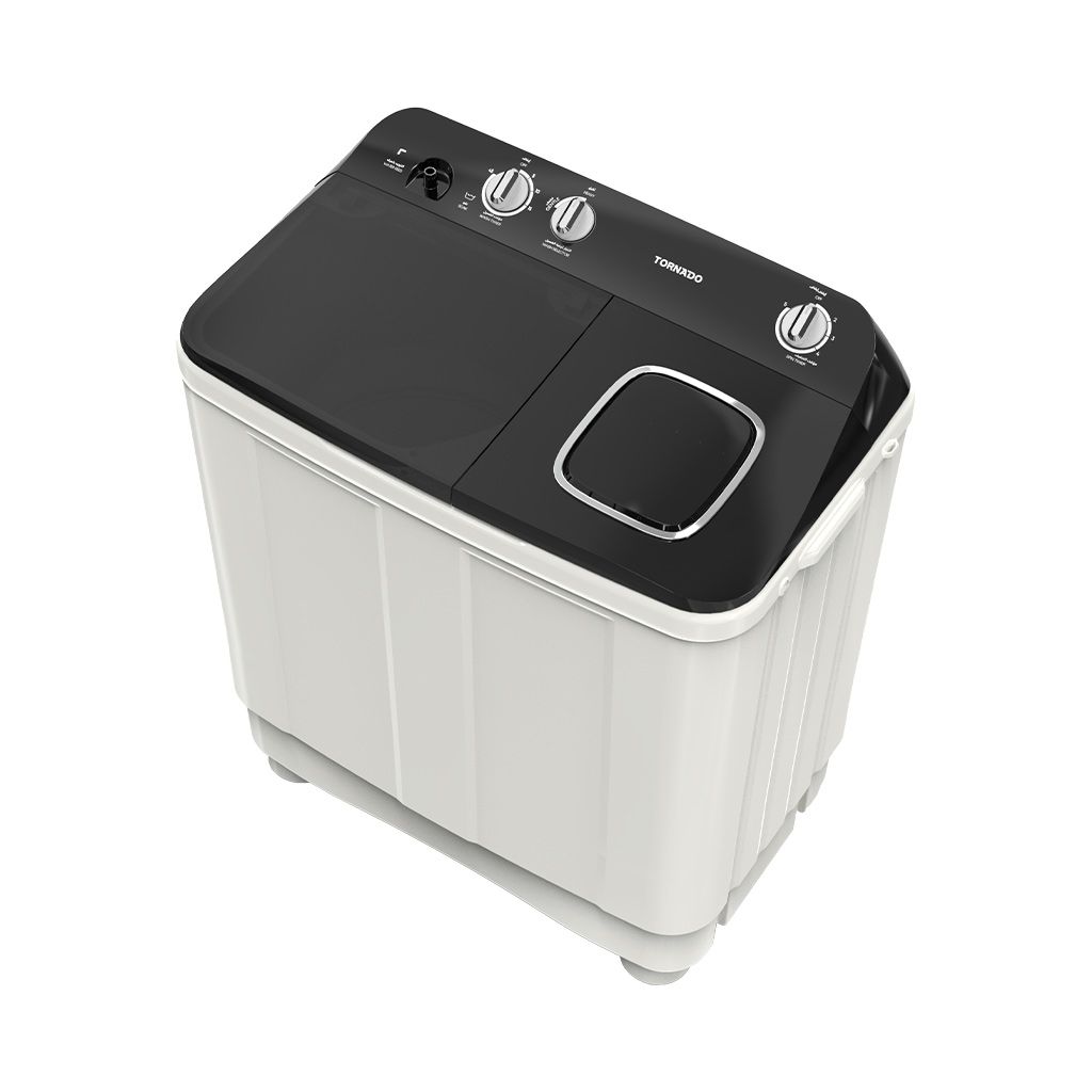 غساله ملابس تورنيدو حوضين 12 ك TMH-HS12CP(WK)