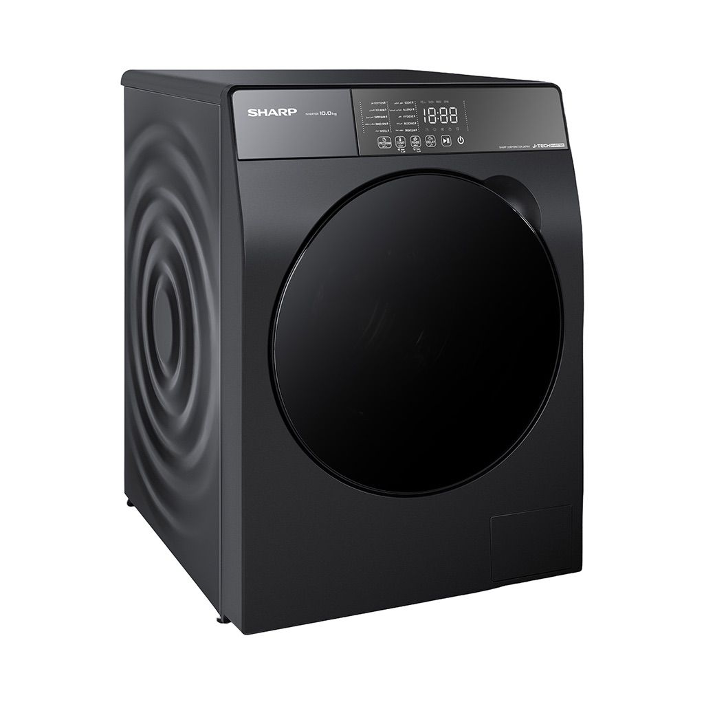 ES-FS104KLE-G  غساله ملابس شارب  فول أوتوماتيك 10 كجم انفرتر رمادي غامق K-PRO
