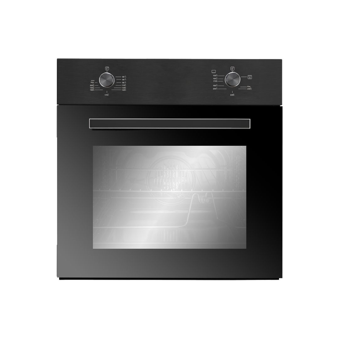 فرن بيلت ان فريش 60 سم غاز غاز زجاج اسود (8881) GEOFR60CGB