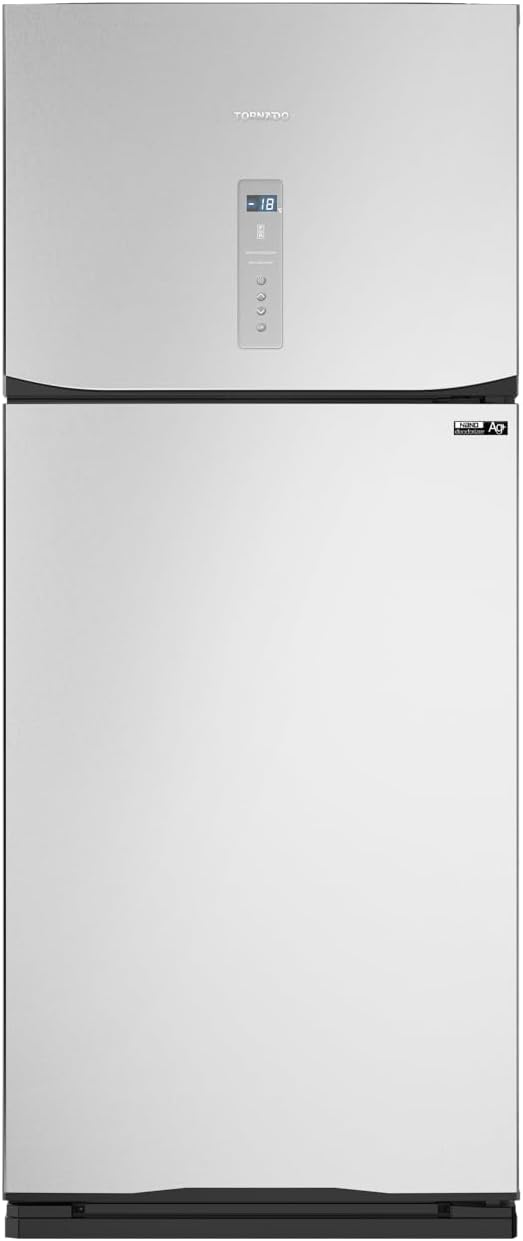 ثلاجه تورنيدو 450 لتر ديجيتال فضي RF-580AT-SL