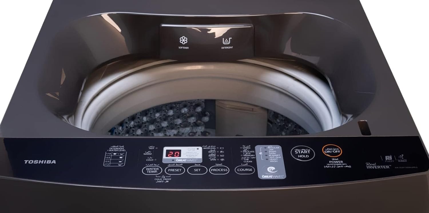 غساله ملابس توشيبا توب 13 ك انفرتر AW-DUK1300KUPEG(SK)