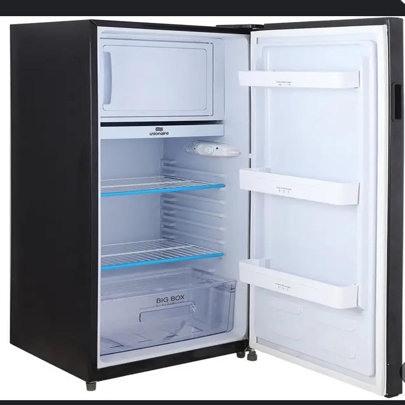 ثلاجه يونيون اير 280 لتر اسود ديفروست باب واحد RS-320LBLB0-MH