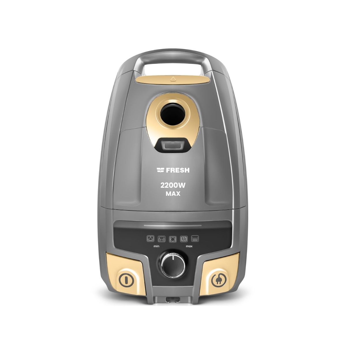 مكنسه فريش سمارت 2200 وات رصاصي غامق فدهبي (20250)
