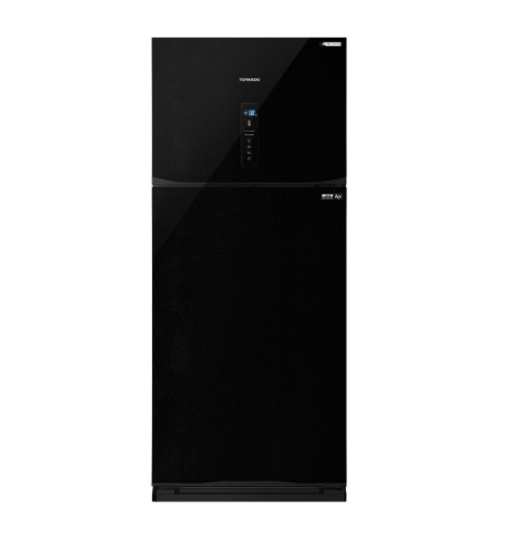 ثلاجه تورنيدو 450 لتر انفرتر اسود RF-580TV-BK