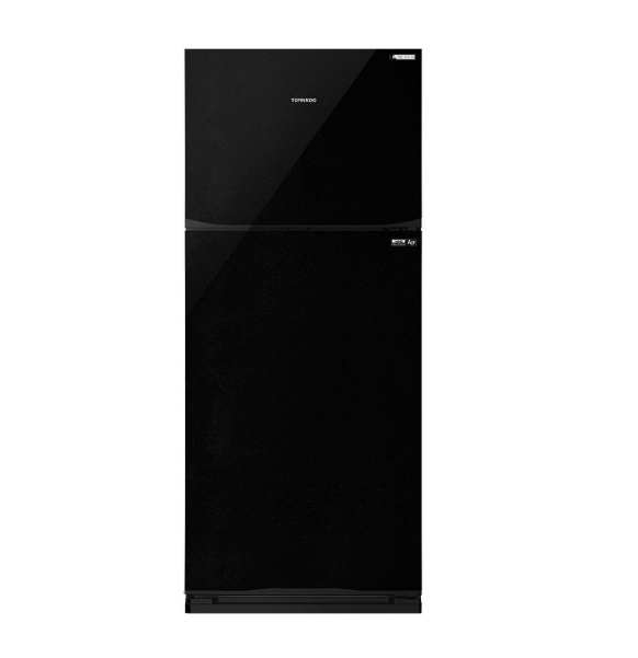 ثلاجه تورنيدو 396 لتر انفرتر أسود RF-480TV-BK
