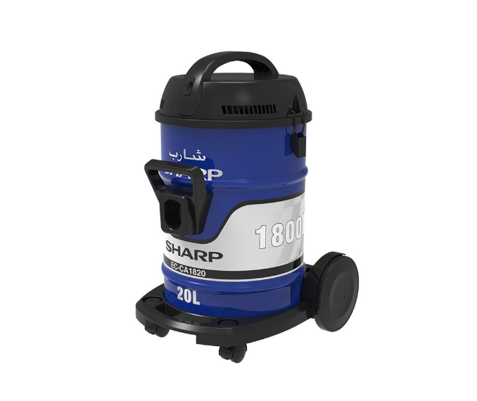 مكنسه  شارب 1800 وات  برميلية  فلتر قماش أزرق EC-CA1820-X
