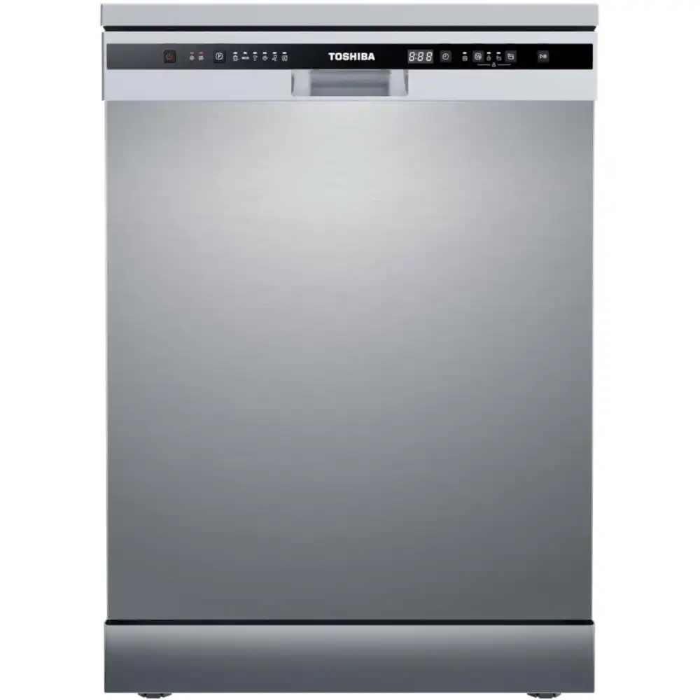 غساله اطباق توشيبا  13 فرد 6 برامج ديجيتال فضي DW-13F8AF(SS)-EG