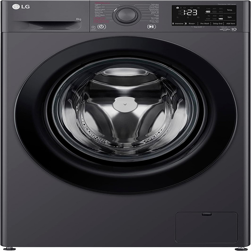 غساله ملابس LG 8 KG اسود F4R3TYG6J